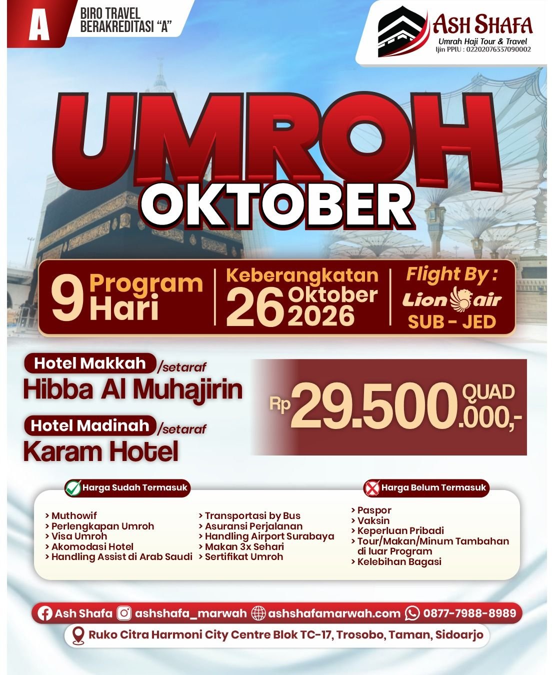 AWAL MUSIM BULAN OKTOBER 9 HARI 2026
