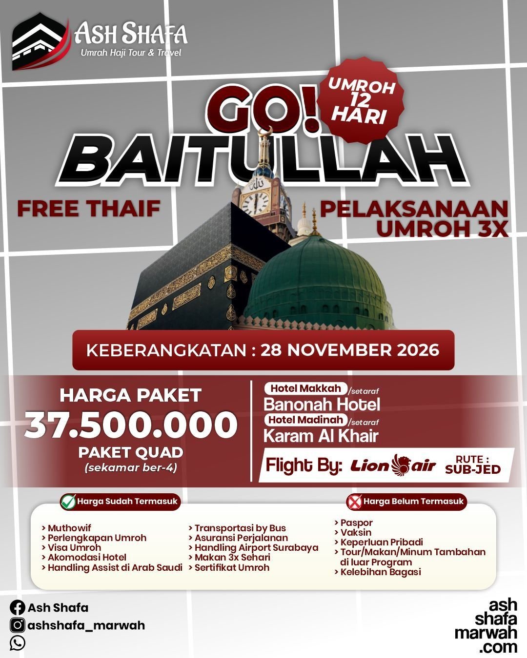 AKHIR TAHUN BULAN NOVEMBER 12 HARI 2026