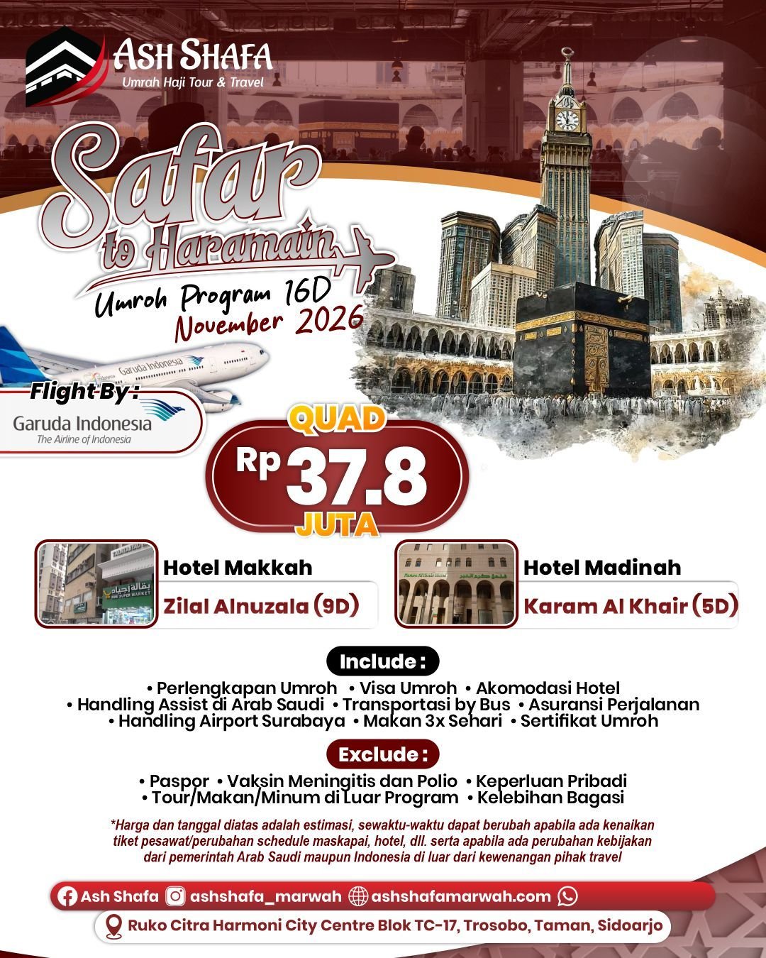 AKHIR TAHUN NOVEMBER 2026 16 HARI